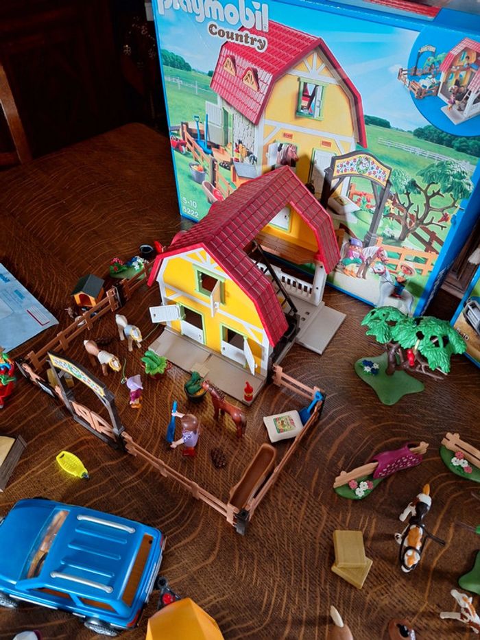 Playmobil lot centre équestre haras poneys - photo numéro 4