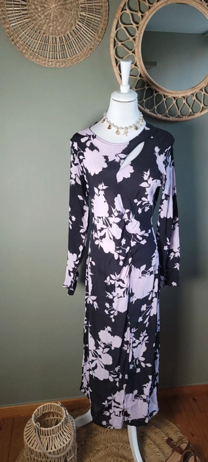 Superbe robe longue légère Lefties Taille M - photo numéro 2