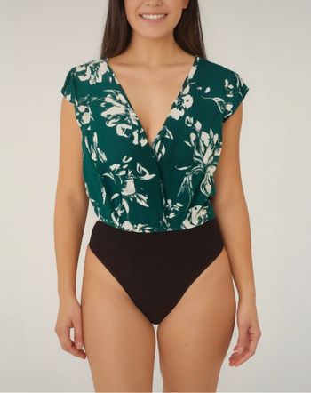 Body chemisier fleur classe taille 36 S neuf