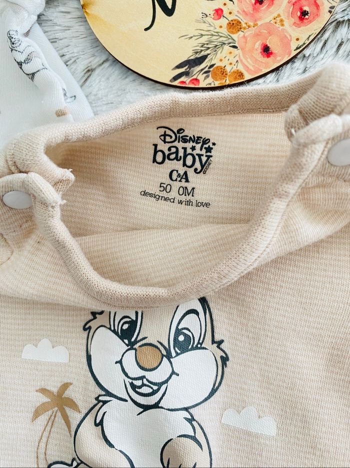 Ensemble Lot 2 barboteuses C&A Disney Baby Naissance Lapin Pan Pan - photo numéro 4