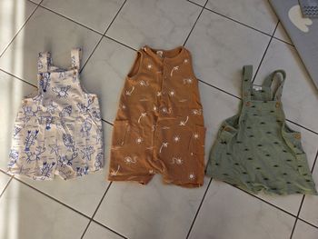 Lot de 3 combinaisons d'été