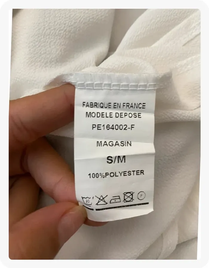 Blouse cravate noir et blanc Camille de Paris - photo numéro 5