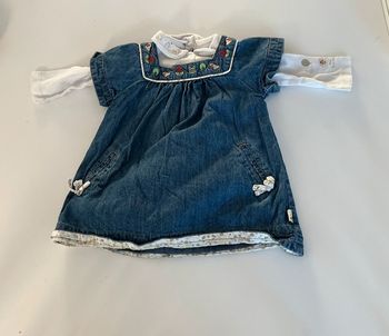 Ensemble robe jeans avec body assorti 6mois