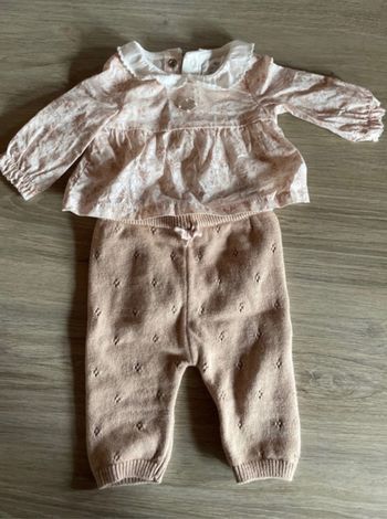 Ensemble body blouse et pantalon