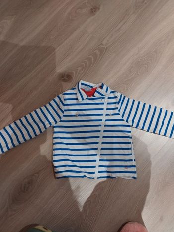 Veste marinière Petit Bateau