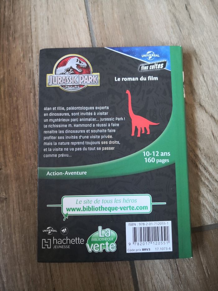 Livre jurassic parc - photo numéro 3