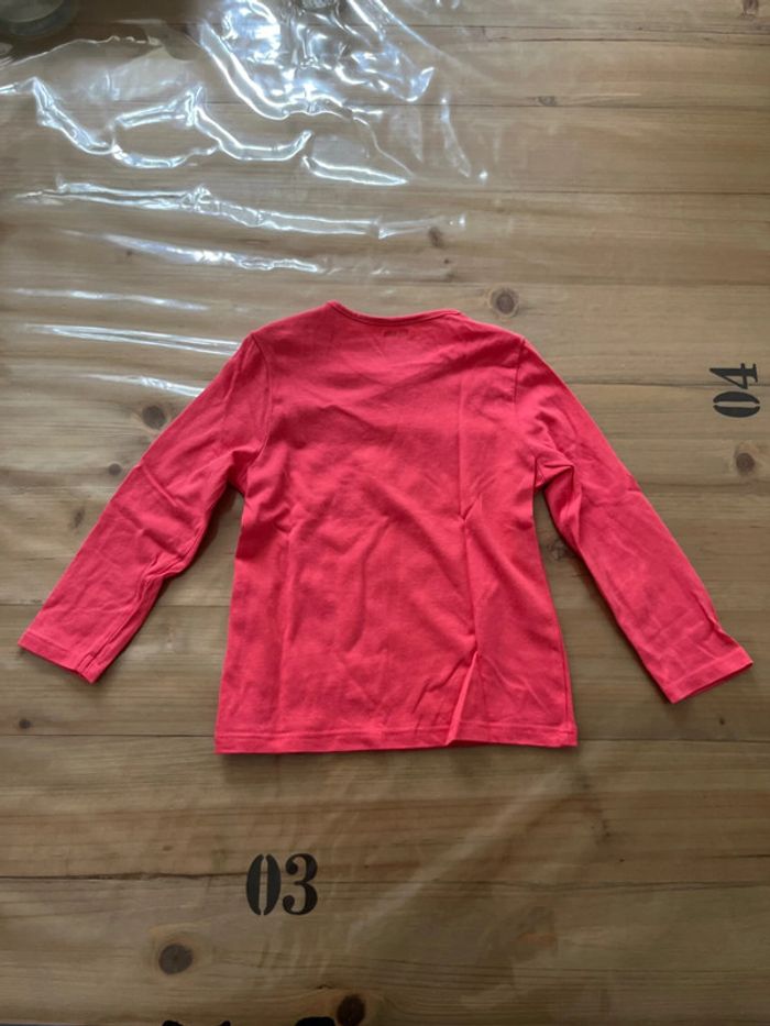 T-shirt rose et doré Kiabi 24 mois - photo numéro 3