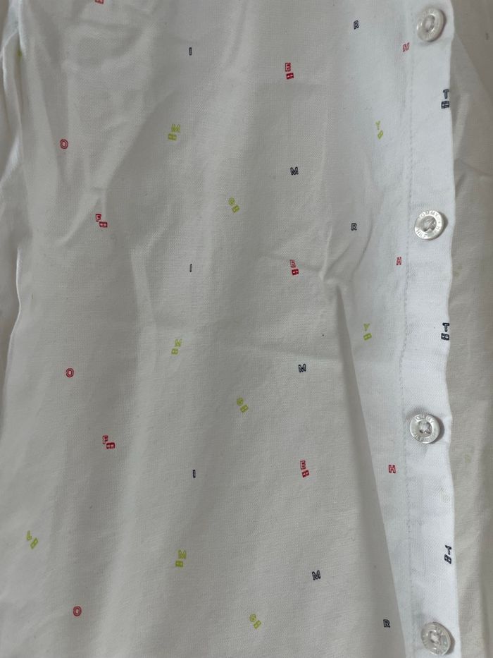 Chemise blanche motifs - photo numéro 3