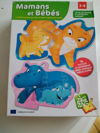 Jeu puzzle mamans et bébés