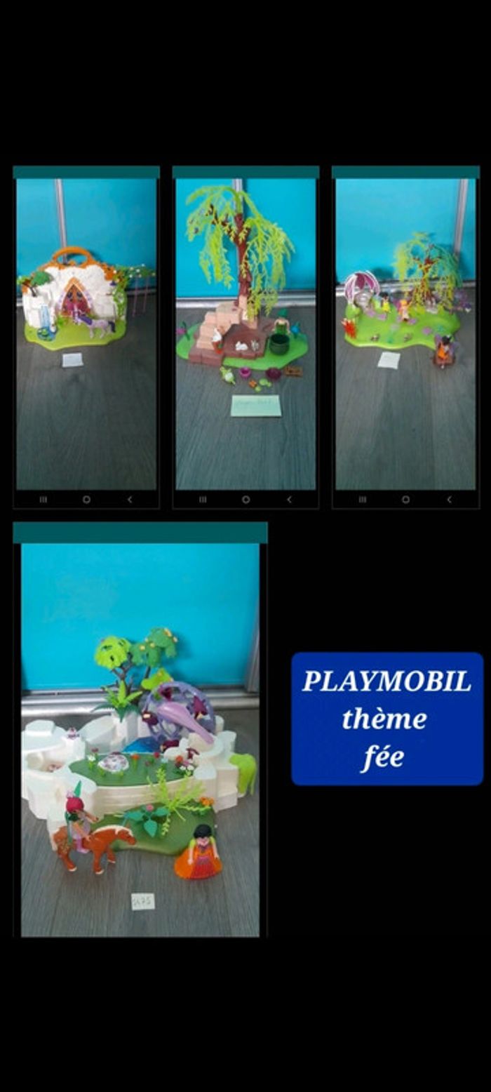 Lot playmobil fée