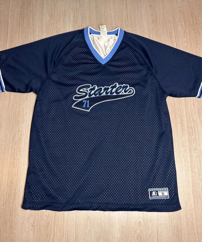 Maillot streetwear hiphop Y2K réversible Starter “East” #71