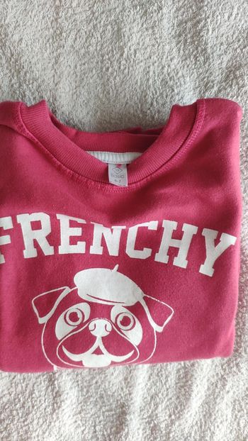 Pull rose tex 7 ans