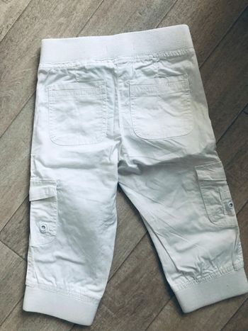 Pantalon blanc fille Vynil fraise