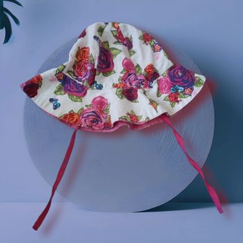 🌸 Chapeau casquette bonnet bob d'été imprime fleurie marque kenzo 6 12 mois