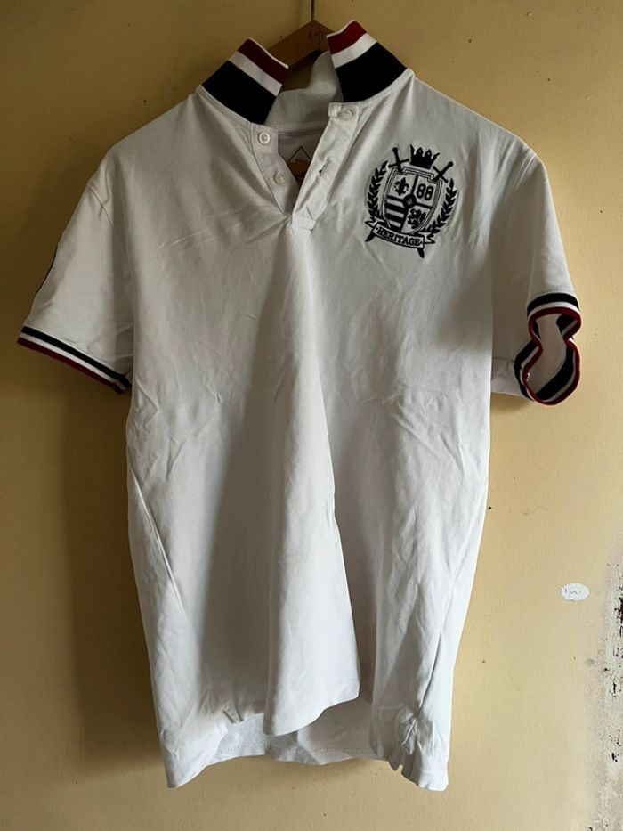 Polos TEX très bon état L blanc