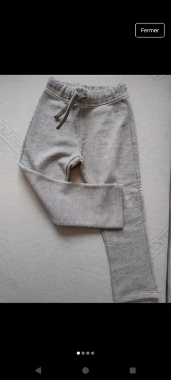 Pantalons fille en 100% coton
