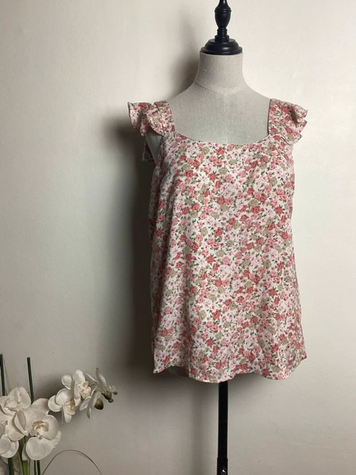 Blouse blanche fleurie Noemie&Co 40 - photo numéro 8