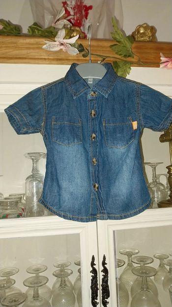 Chemise en jean/ denim léger manche courtes excellent état