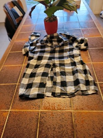 Sur-chemise à carreaux