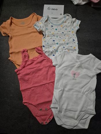 Lot 5 bodys manches courtes