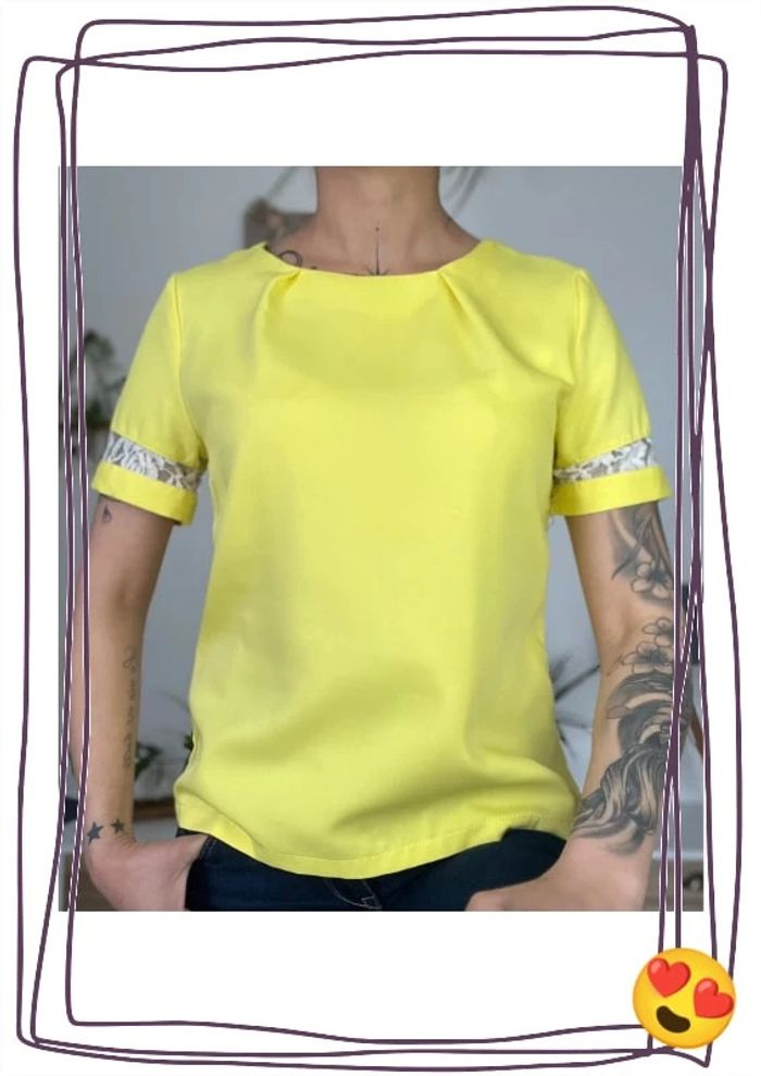 Blouse manches courtes taille M - Cherry koko - photo numéro 2