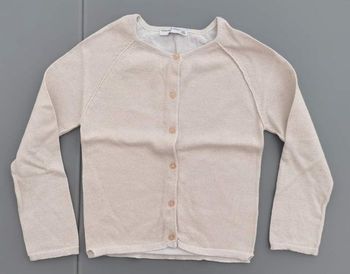 Gilet creme beige pailleté 8 ans fille Fashion Private Company