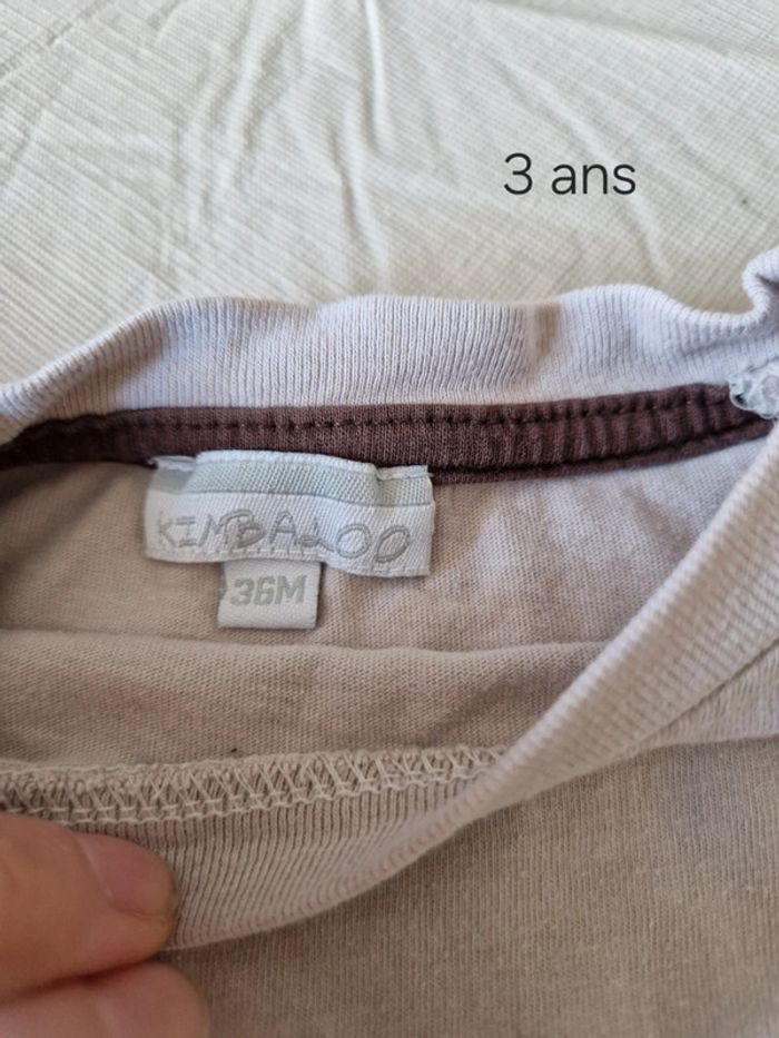 Tee shirt à longue manche 3 ans - photo numéro 3