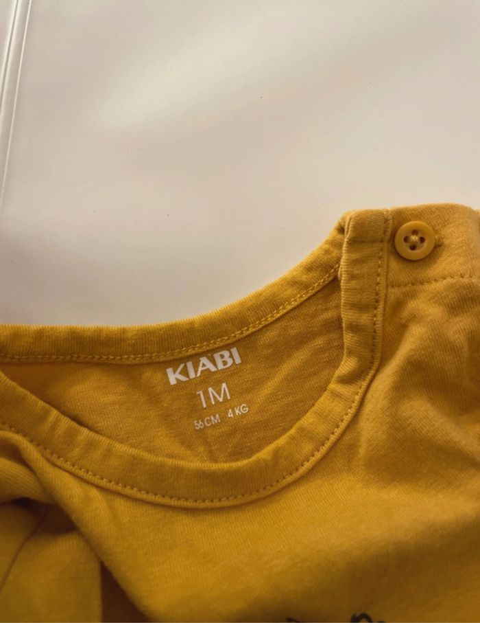 T-shirt manches longues Kiabi 1 mois - photo numéro 3