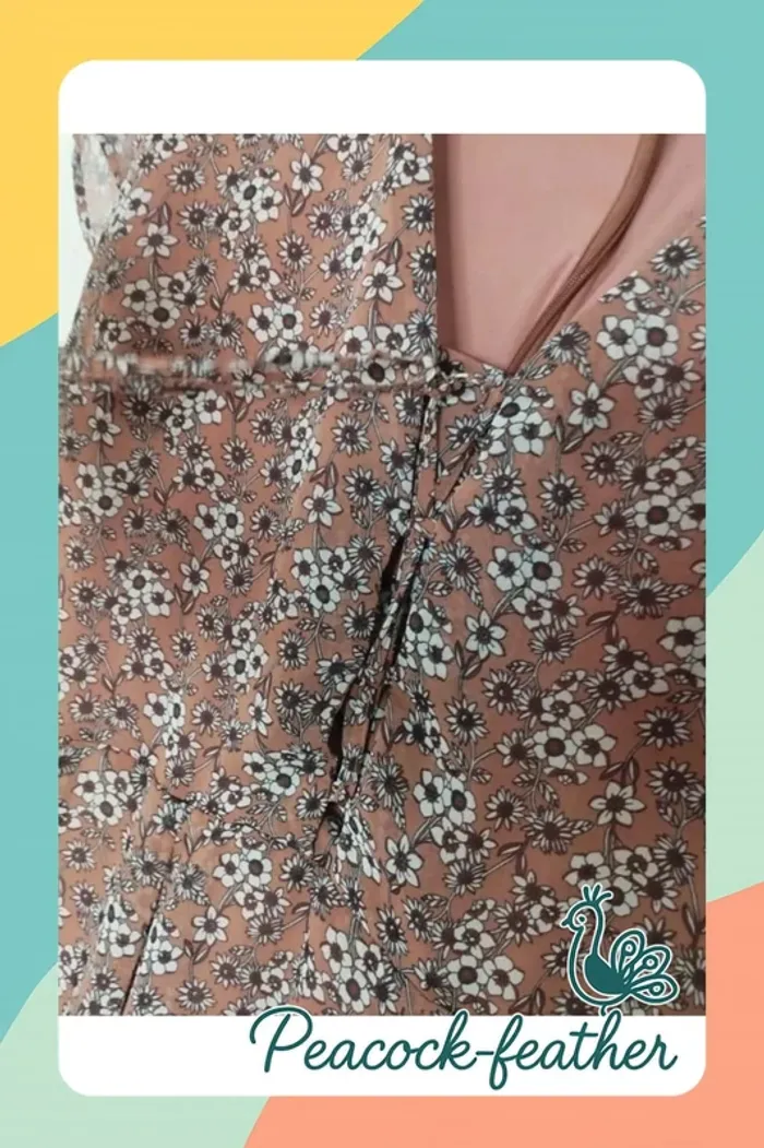 Robe rose camaïeu fleurie 42 - photo numéro 5