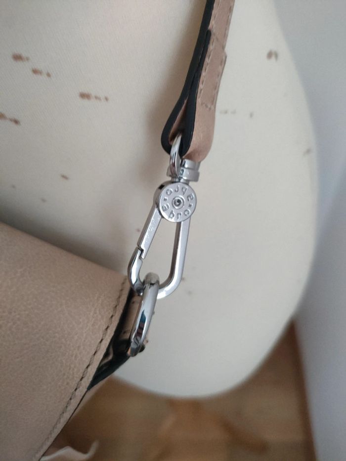 sac chic Abro beige neuf cuir franges - photo numéro 6