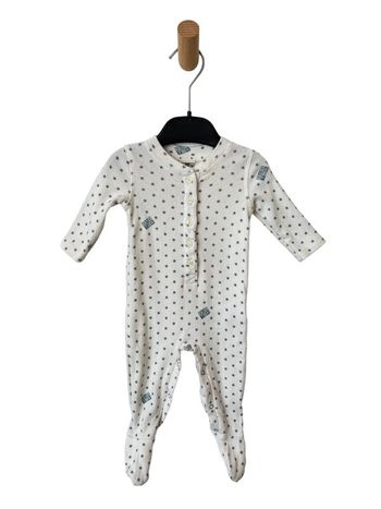 Pyjama en coton côtelé (étoiles) - Bonton 3 mois