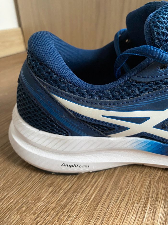Chaussure de running Asics Windhawk 4 bleu blanc - photo numéro 6