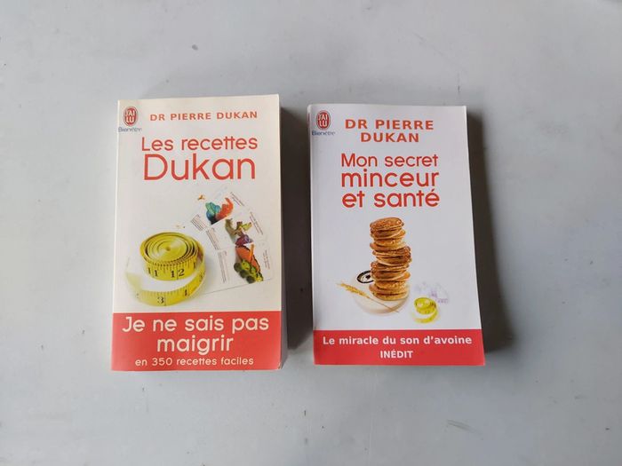 Lot de 2 livres Dukan