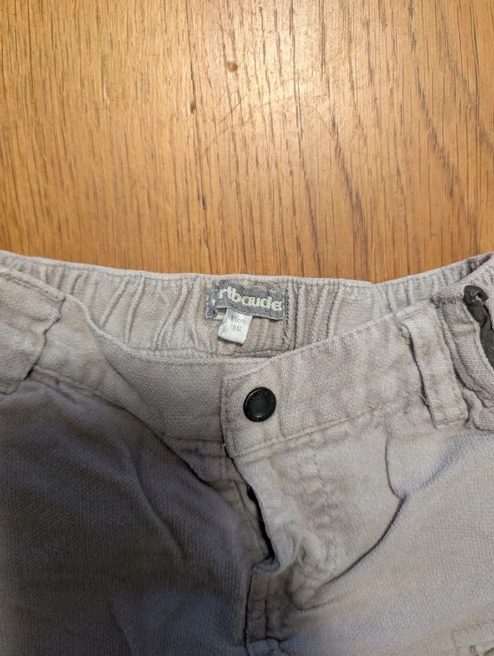 Pantalon beige avec poches large Verbaudet 18 mois - photo numéro 2