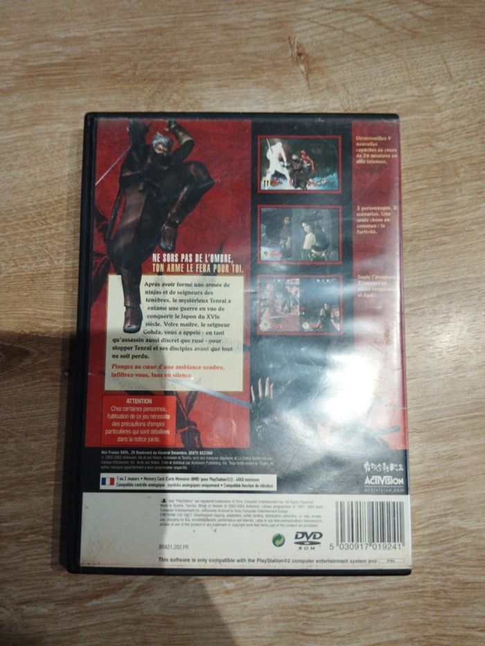 Tenchu la colère divine ps2 - photo numéro 2