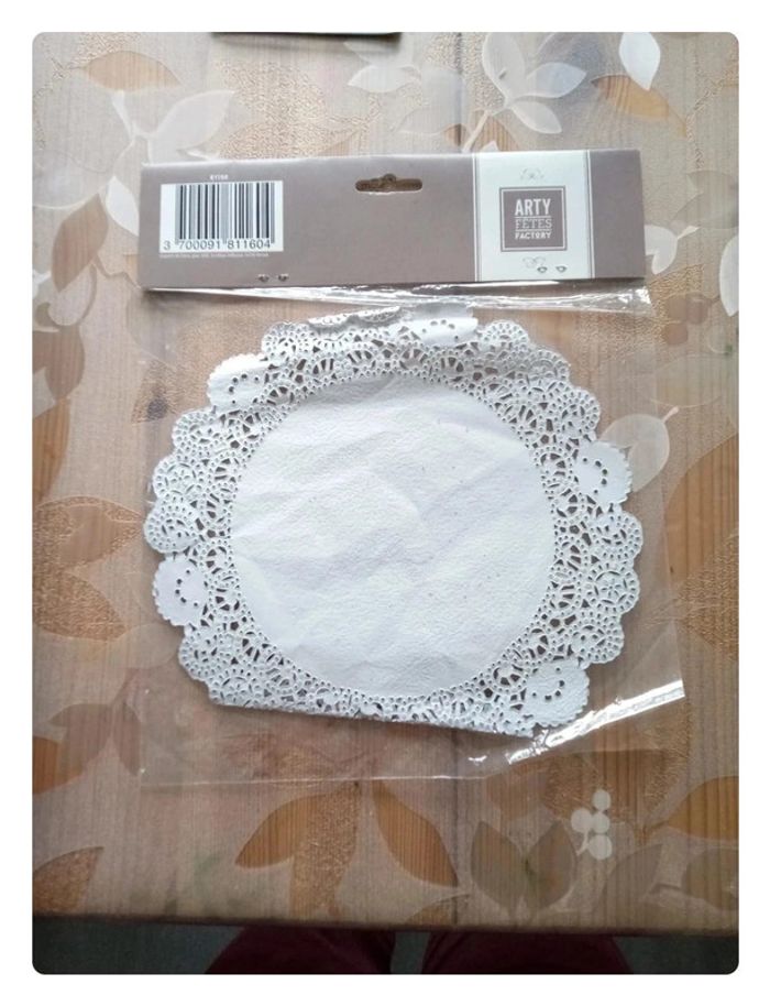 Napperon dentelle argent - photo numéro 3