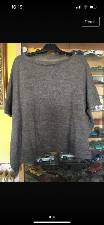 Poncho femme à manches taille unique neuf