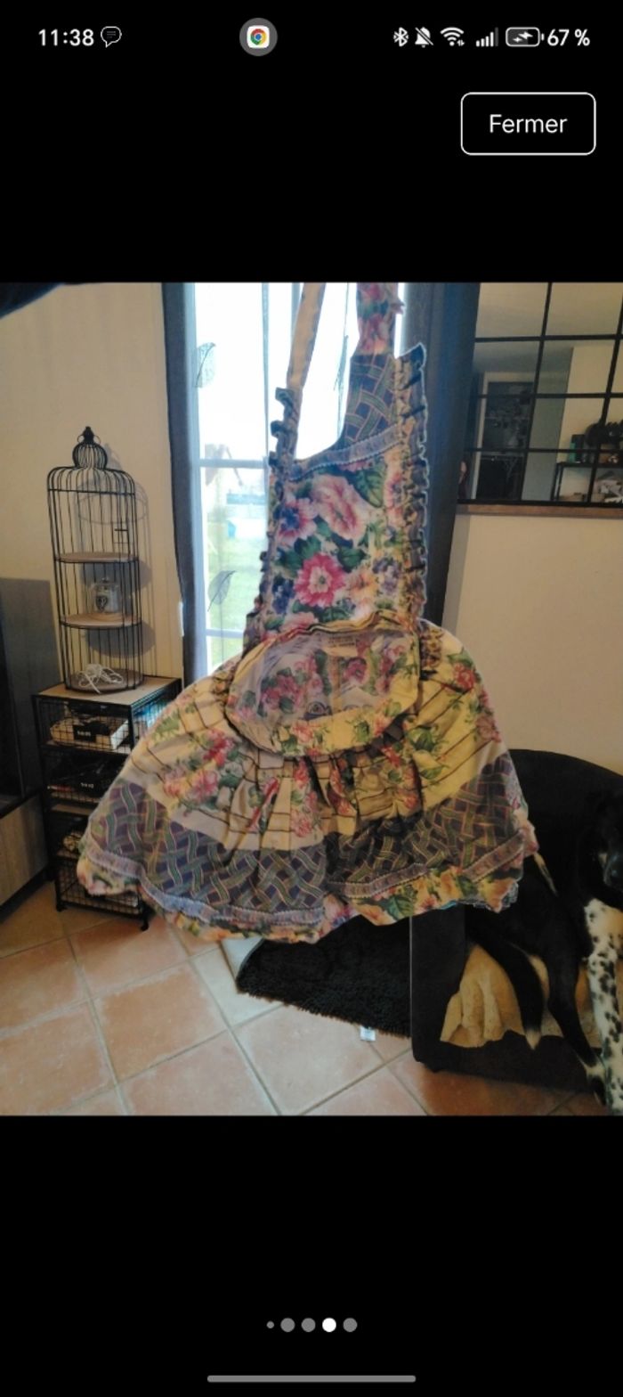 Magnifique robe vintage dos nu taille 18 mois - photo numéro 2