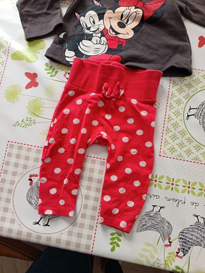 Pull+legging Disney Baby Minnie 6 mois - photo numéro 3
