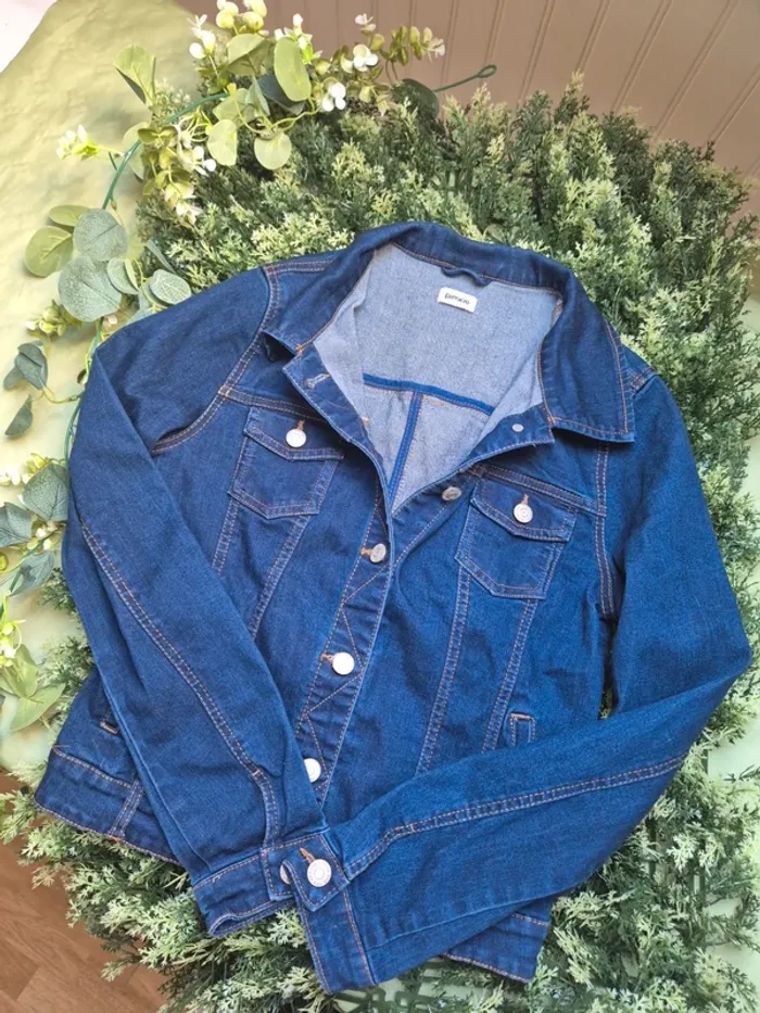 Veste en jean bleu marine femme taille 38 pimkie