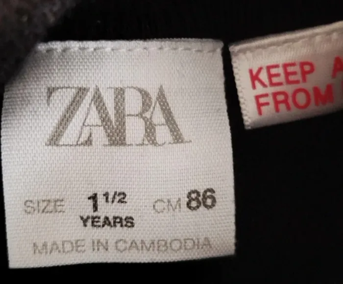 Pull noir Zara taille 18 mois - photo numéro 3