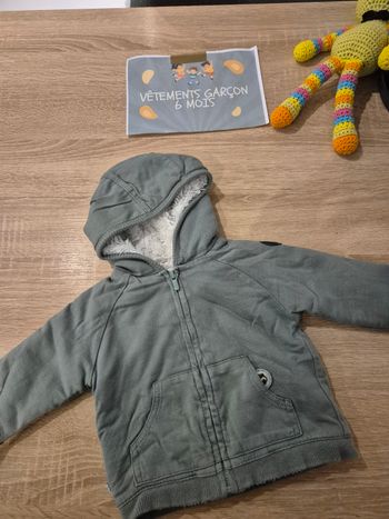 Gilet molletonné garçon 6 mois OBAIBI