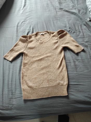 Pull fin manches courtes