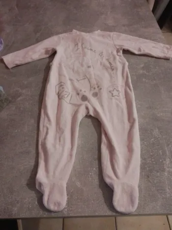 Pyjama grenouillère bébé fille 12 mois
