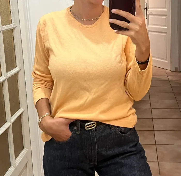Superbe pull vintage en laine50%- taille M - quasi neuve