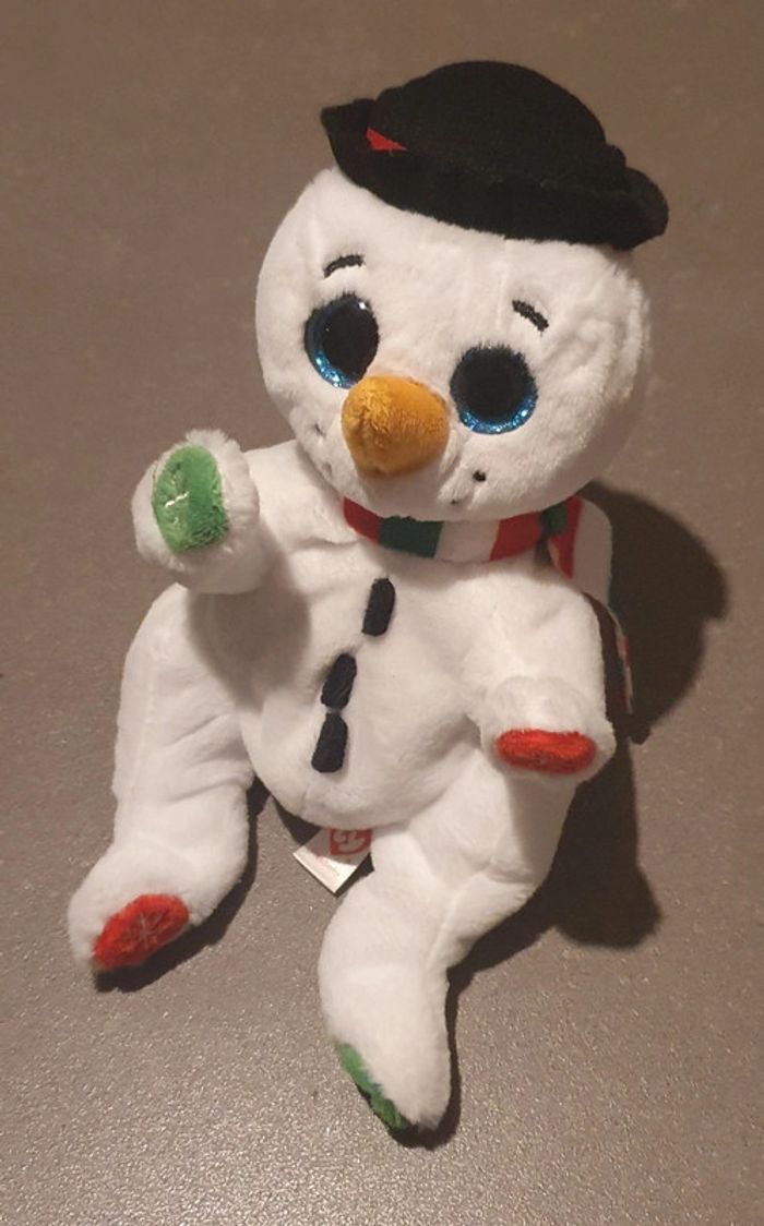 Peluche bonhomme de neige