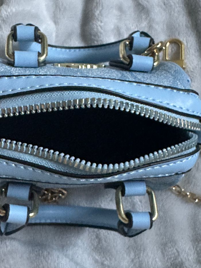 sac bleu à bandoulière - photo numéro 4