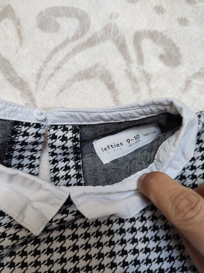 Robe pied de poule taille 10 ans - photo numéro 4