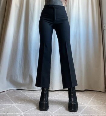 Pantalon jambes larges taille haute Post Punk Goth vintage made in France 🇫🇷 80s - Taille S