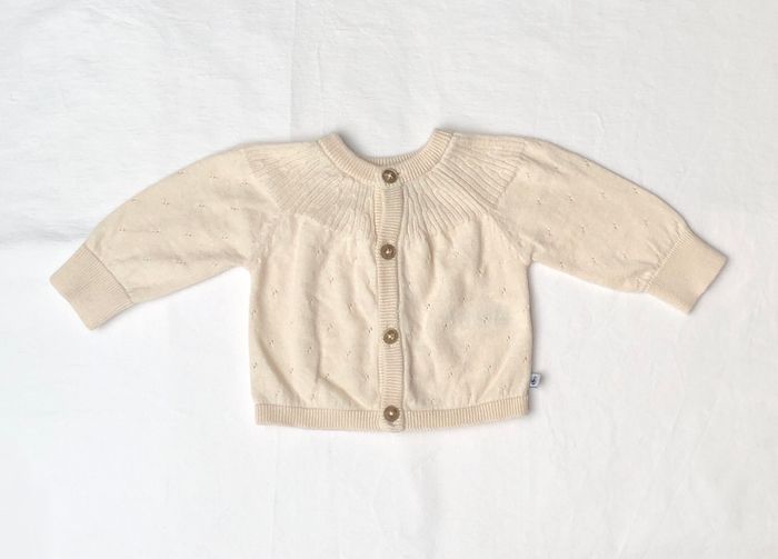 Ensemble laine 3 pièces Petit Bateau 3 mois: cardigan + pantalon + body - photo numéro 5